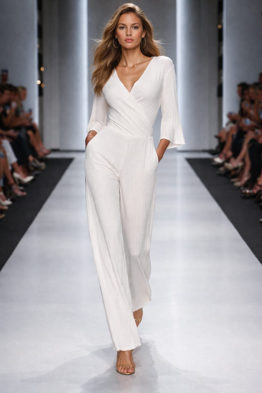 Enterizo cruzado en tela Zaragoza licrada-variedad-colores