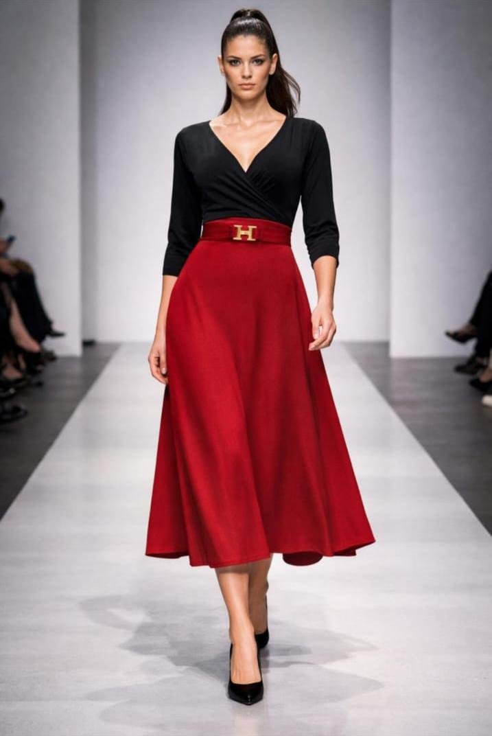 Falda señorial en paño-variedad de colores